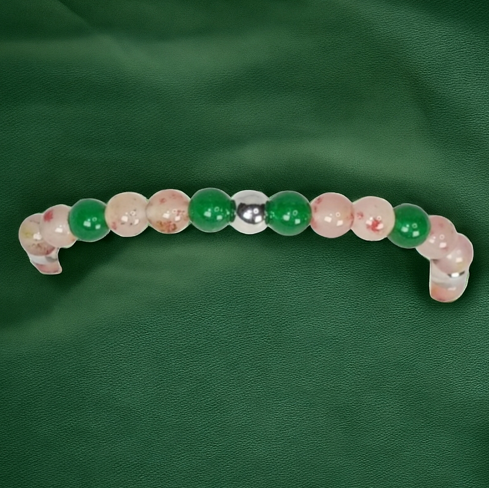 Jade Mala Bracelet Y2K Downtown Grunge  Gender Neutral Spiritual Modernist 2000s